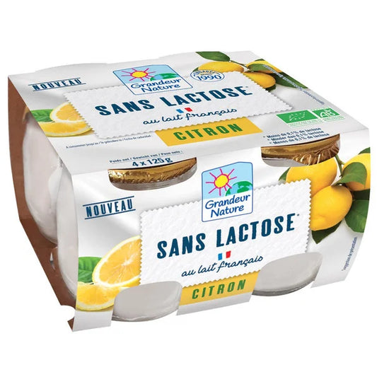 Specialite laitiere citron sans lactose