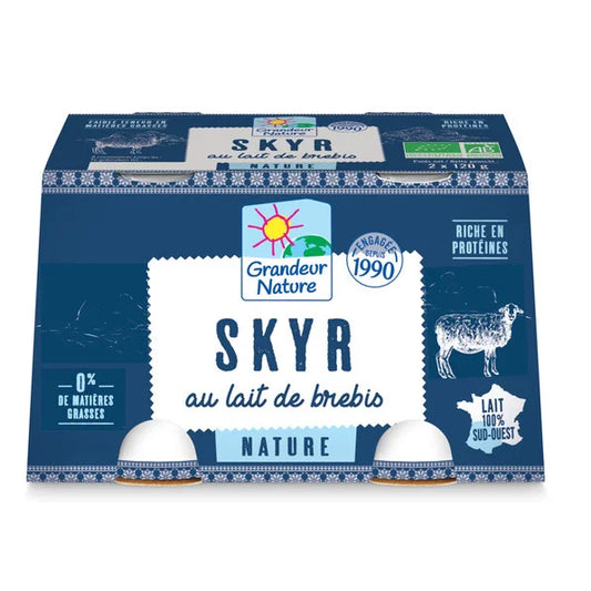 GRANDEUR NATURE -- Skyr de brebis - 2 x 120g