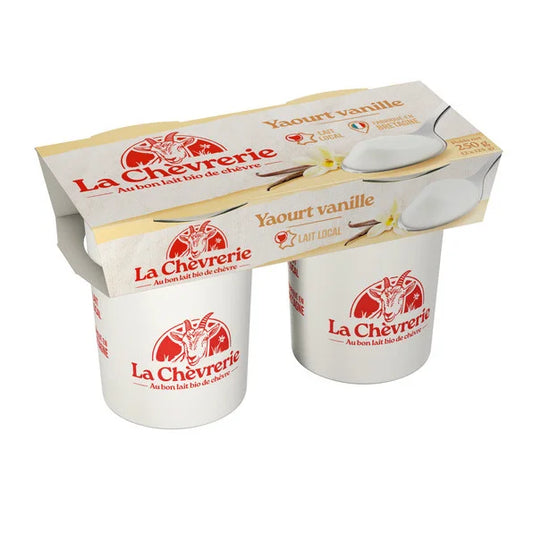 Yaourt chevre vanille 2 x 125g