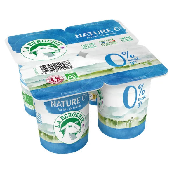 Yaourt brebis nature 0% - 4x120g