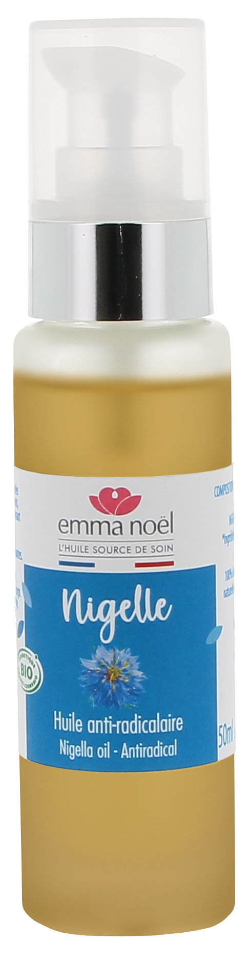 Emma Noël -- Huile vierge de nigelle bio - 50 mL