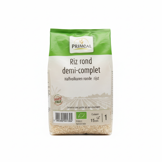 PRIMEAL -- Riz rond 1/2 complet 1kg