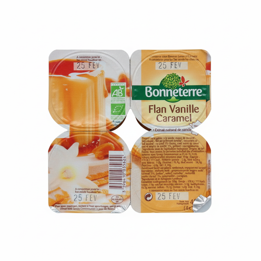 Flan vanille caramel 4x100g
