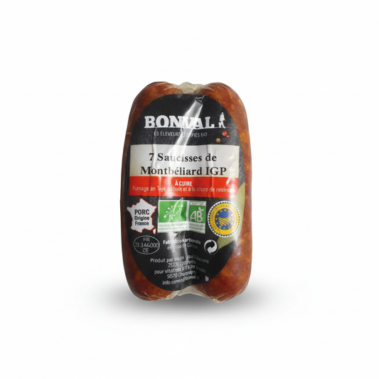 BONVAL -- Saucisse de montbeliard igp x 2