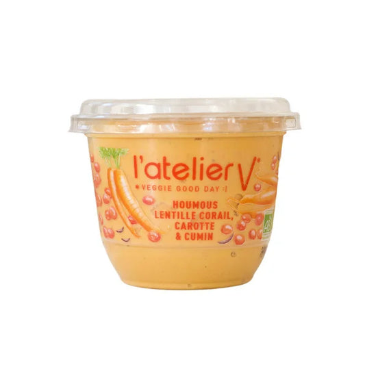 L'ATELIER V -- Houmous lentilles corail 150g