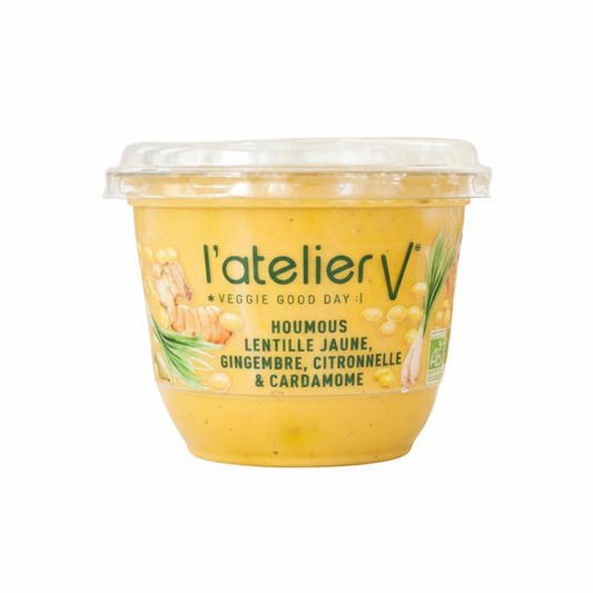 Houmous  lentille jaune. ginge