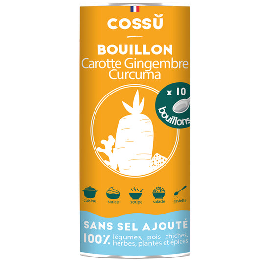 Bouillon déshydraté carotte gingembre curcuma bio - 1